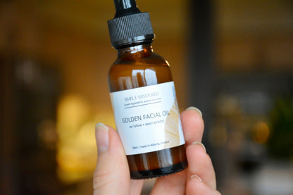 Golden Facial Oil w/ tallow + pearl powder (30 ml)