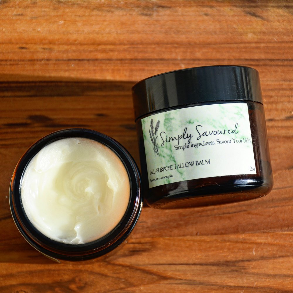 All Purpose Tallow Balm: Lavender + Lemongrass (2oz)