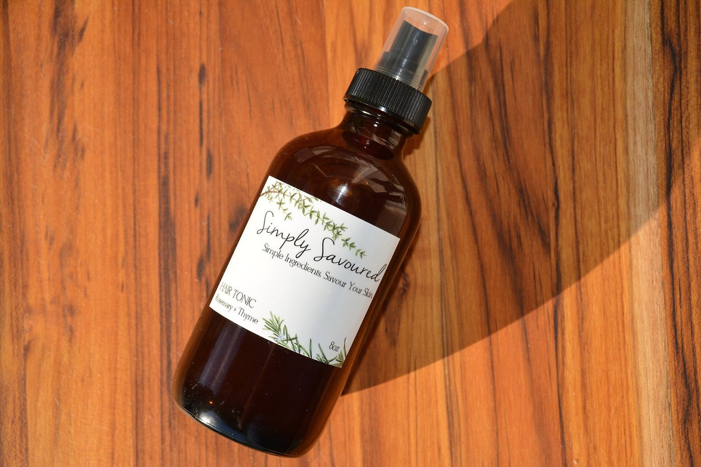 Rosemary + Thyme Hair Tonic for Growth and Shine (8oz)