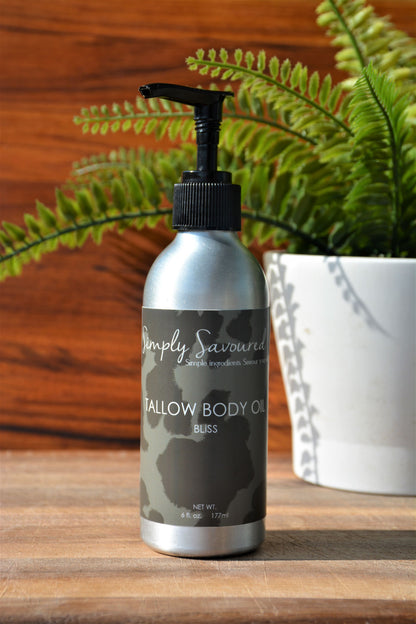 Tallow Body Oil: BLISS (6oz)