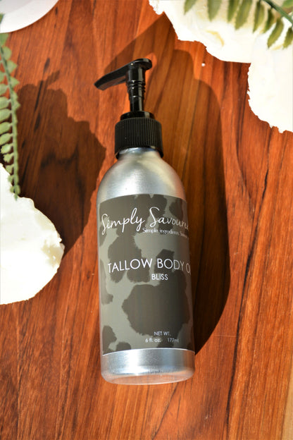 Tallow Body Oil: BLISS (6oz)