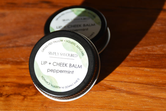 Lip + Cheek Balm: Peppermint (0.5 oz)