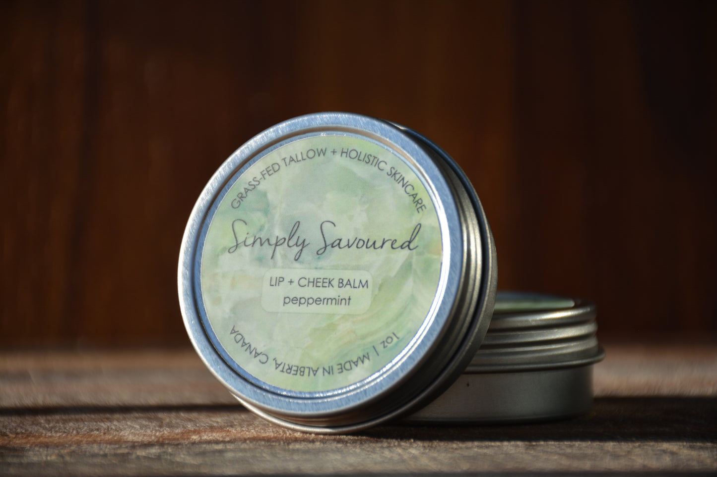 Lip + Cheek Balm: Peppermint (1 oz)